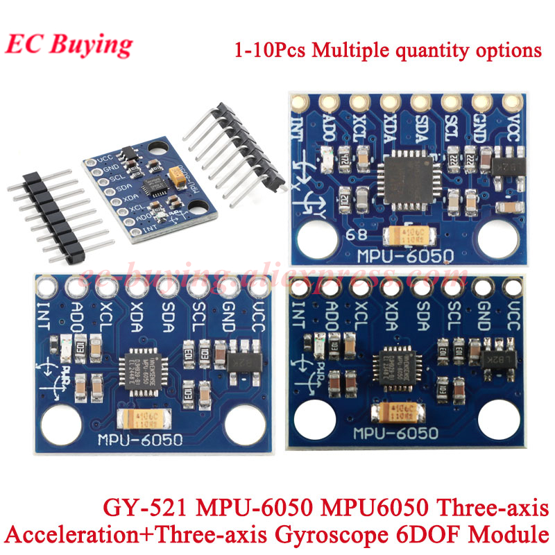 Accelerometer Mpu6050 - 1-10 pezzi GY-521 MPU-6050 MPU6050 giroscopio