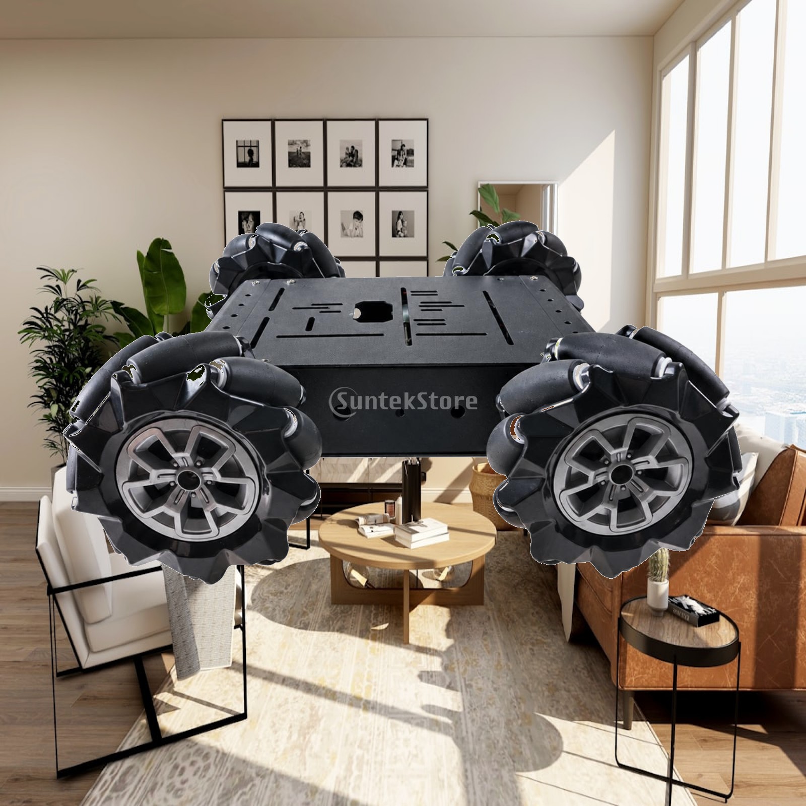 Robot Car Kit - Telaio per auto radiocomandata multidirezionale con