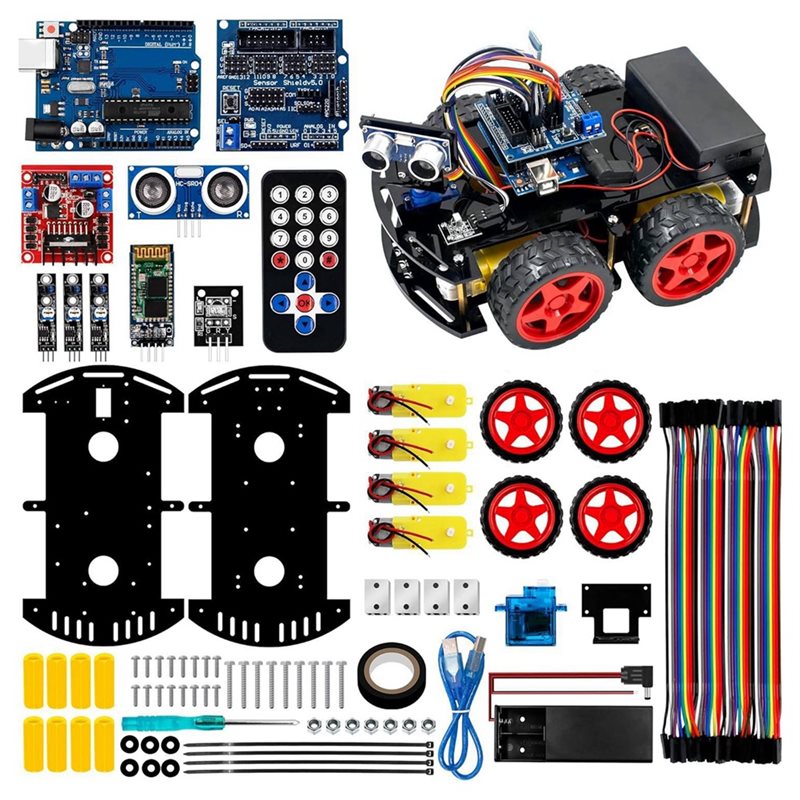 Arduino Robot - Kit Auto Robot Intelligente WOWFU-4WD per