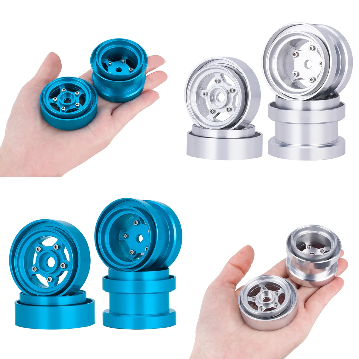 Robot Car Kit - Ruote Beadlock in alluminio per kit