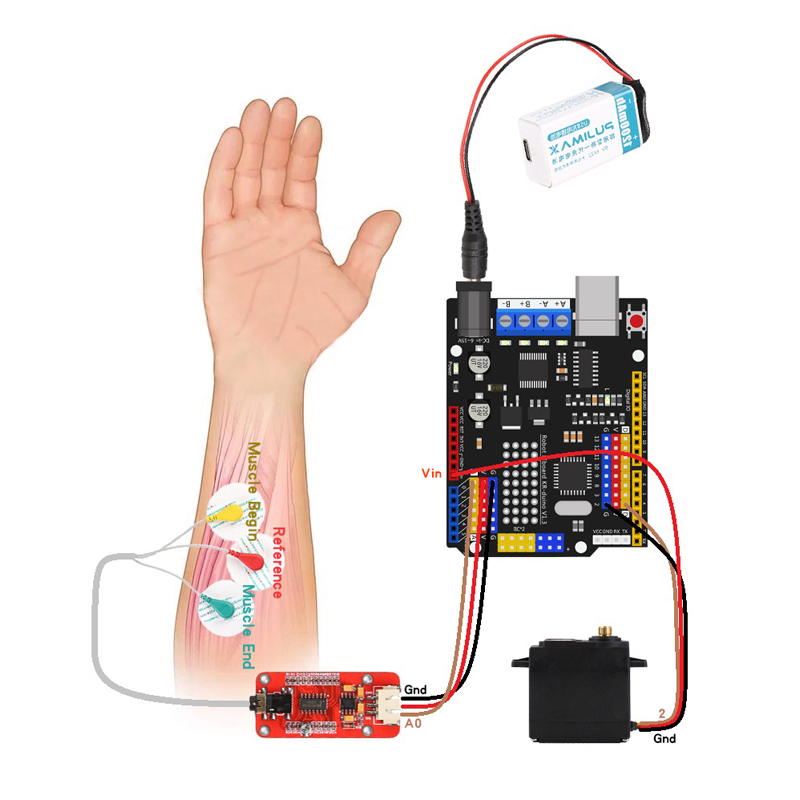 Braccio robotico con sensore E - Robot Arm Kit recensione e prezzo