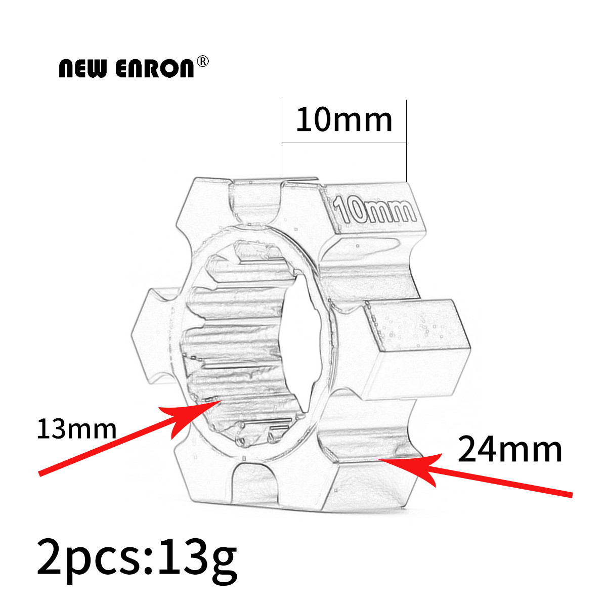 NUOVO ENRON 2 Pz Mozzi Ruota I - Omni Wheel recensione e prezzo