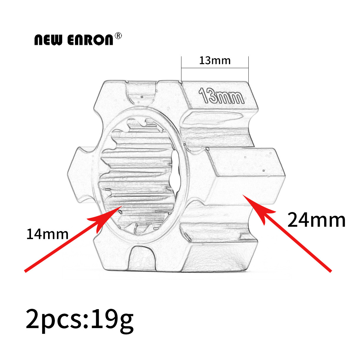 NUOVO ENRON 2 Pz Mozzi Ruota I - Omni Wheel recensione e prezzo