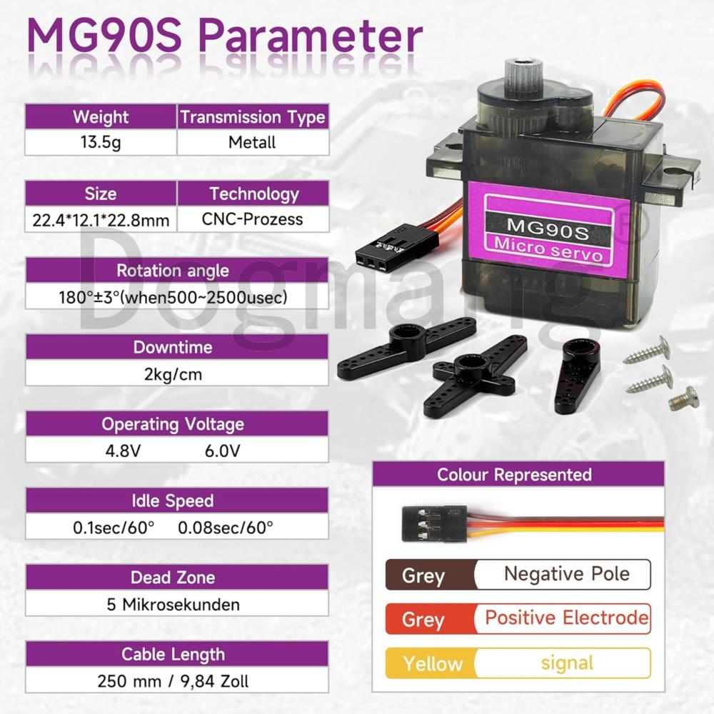 MG90S Servo 1/2/4/10/20/50 pez - Micro Servo recensione e prezzo