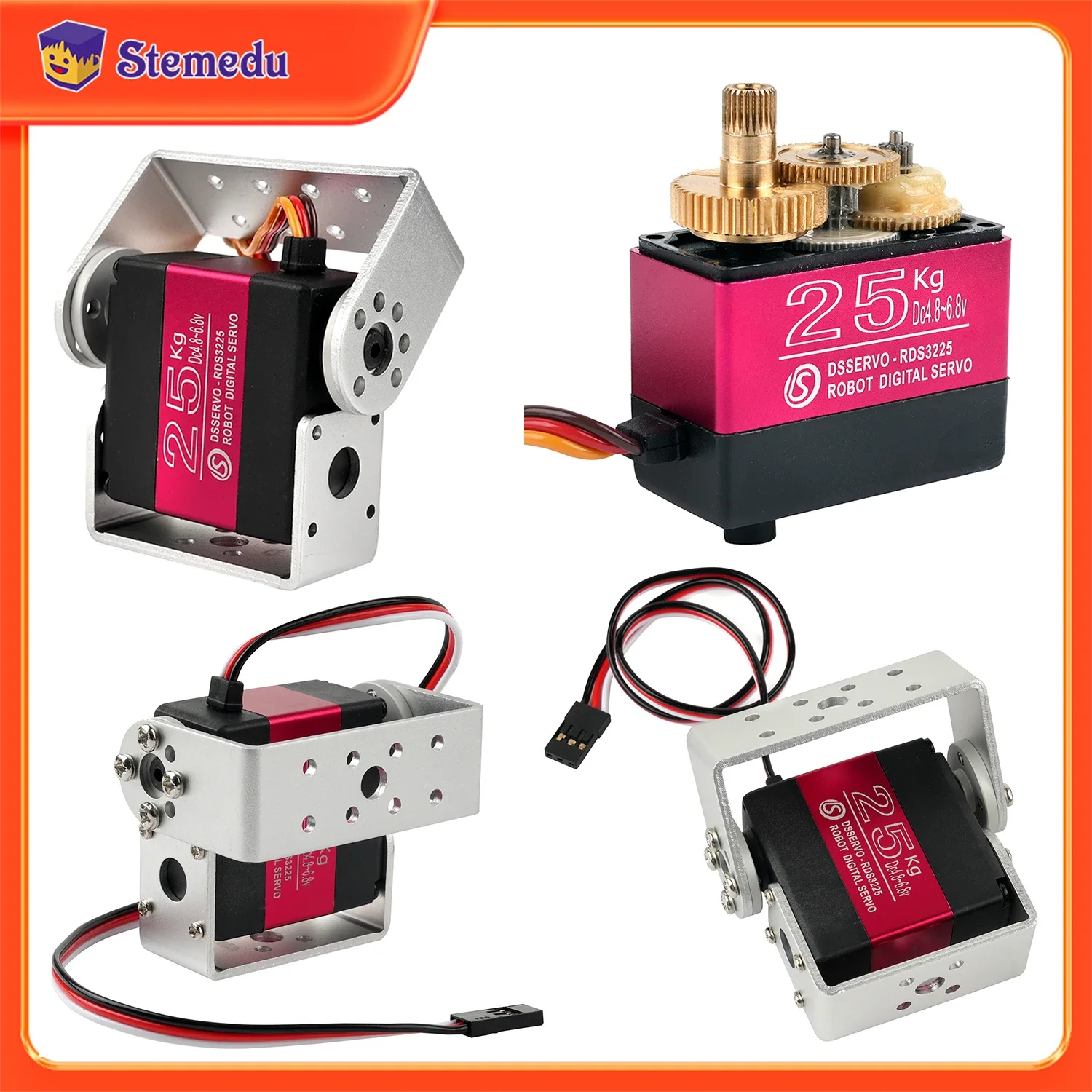 25KG Robot Servo Digitale Copp - Servo Bracket recensione e prezzo