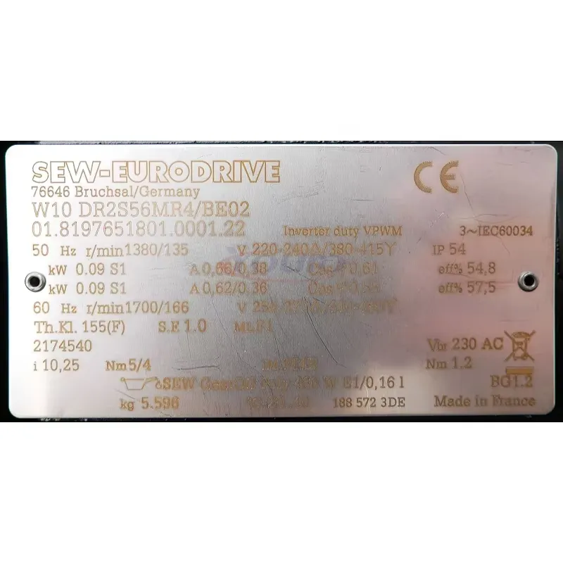 per SEW EURODRIVE W10 DR2S56MR - Geared Motor recensione e prezzo