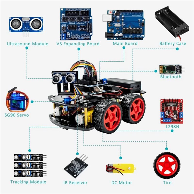 Kit Auto Robot Intelligente WO - Arduino Robot recensione e prezzo