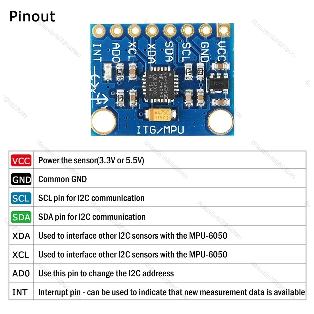 Modulo sensore giroscopico a 3 - Accelerometer Mpu6050 recensione e prezzo